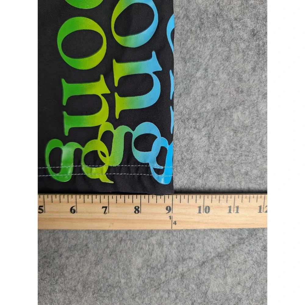 Billabong Mens Board Shorts Black Neon Gradient Logo Peace Sign J101VLOV